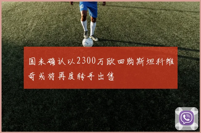 国米确认以2300万欧回购斯坦科维奇或将再度转手出售